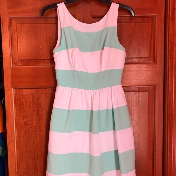 B. Smart Dresses & Skirts - Mint and white sleeveless dress‎